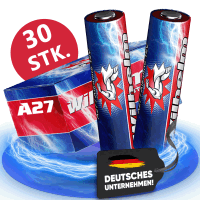 30 x Wilhelm A27 Blister 12V Wilhelm Alkaline Batterien...