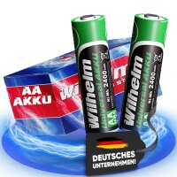 2 x AA Mignon AKKU Wilhelm Universal Batterien...