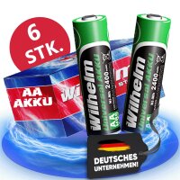 6 x AA Mignon AKKU Wilhelm Universal Batterien...