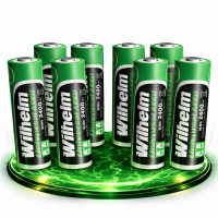 8 x AA Mignon AKKU Wilhelm Universal Batterien...