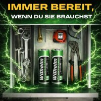 1 x AA Mignon AKKU Wilhelm Universal Batterien wideraufladbar 1,2 V HR06