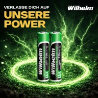 4 x AAA Mikro AKKU Wilhelm Universal Batterien wiederaufladbar 1,2 V HR03