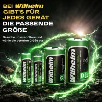 40 x Wilhelm AAA Mikro AKKU Universal Batterien 950 mAh wiederaufladbar 1,2 V HR03