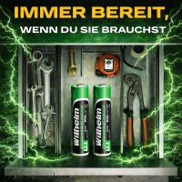 40 x Wilhelm AAA Mikro AKKU Universal Batterien 950 mAh wiederaufladbar 1,2 V HR03