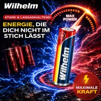 6 x Lithium Ionen Akku Wilhelm 3,7 V 800 mAh Typ 14500 Li...