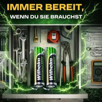 2 x Wilhelm AKKU-LÖTFAHNE U-Form AAA Universal