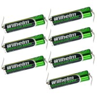 7 x AAA Mikro AKKU LÖTFAHNE Z-Form Z Wilhelm Universal Batterien wideraufladbar 1,2 V HR03