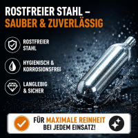 30 NEMT 16g Co2 Bierkapseln and Bikekapseln für alle Bierzapfanlagen mit 16g Koh