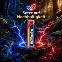 2 x Lithium Ionen Akku Wilhelm 3,7 V LÖTFAHNE U Form 800 mAh Typ 14500 Li Ion AA