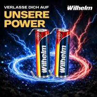 4 x Lithium Ionen Akku Wilhelm 3,7 V LÖTFAHNE U Form 800 mAh Typ 14500 Li Ion AA