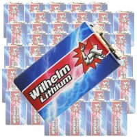 50 x Wilhelm Lithium 9V