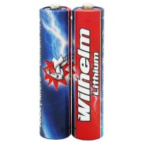2 Wilhelm LITHIUM AAA / Mikro Lithium Batterien im Shrink...