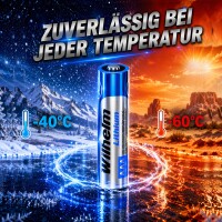 4 x Wilhelm LITHIUM AAA