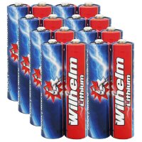 16 Wilhelm LITHIUM AAA / Mikro Lithium Batterien im...
