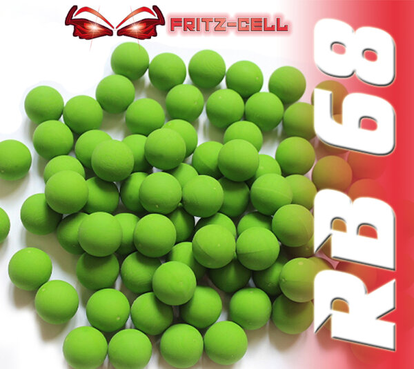 300 x RB Cal.68 grün Rubberball Gummigeschosse Fritz-Cell kompatibel mit T4E HDS68