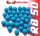 400 x RB Cal.50 blau Rubberball Gummigeschosse Fritz-Cell kompatibel mit T4E HDR50 / HDP5