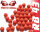 3 x Fritz-Cell Rubberball 43 Orange