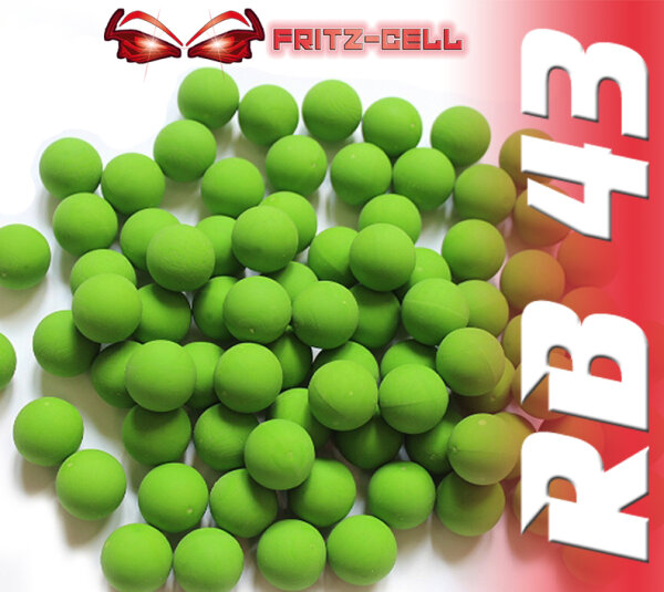 400 x RB Cal.43 grün Rubberball Gummigeschosse Fritz-Cell kompatibel mit T4E RAM