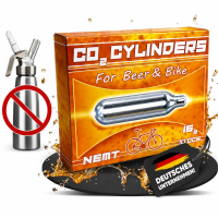 10 NEMT 16g Co2 Bierkapseln and Bikekapseln für alle...