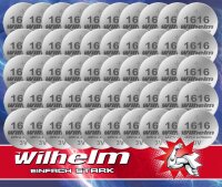 50 x CR1616 WILHELM Lithium Knopfzelle 3V 55mAh ø16 x 1,6 mm Batterie DL1616