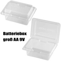 Batteriebox Aufbewahrungsbox AA AAA Micro Mignon 9V Baby...