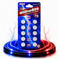 10 x Wilhelm AG3/ LR41/ L736/ 192/ 392/ GP92A...