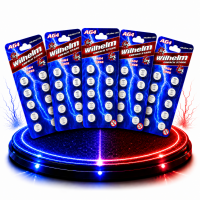 50 X Wilhelm AG4 LR66 - L 626 - 177 - 377 - GP77A...