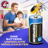 2 x Baby Wilhelm Alkaline Batterien  C LR14 1,5V