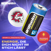 12 x Baby Wilhelm Alkaline Batterien  C LR14 1,5V