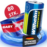 80 x Wilhelm Baby