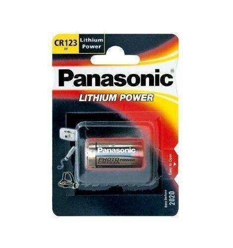 100 PANASONIC CR123A Foto-Batterie CR123 CR 123 123A Ø16,5 x 34,2mm