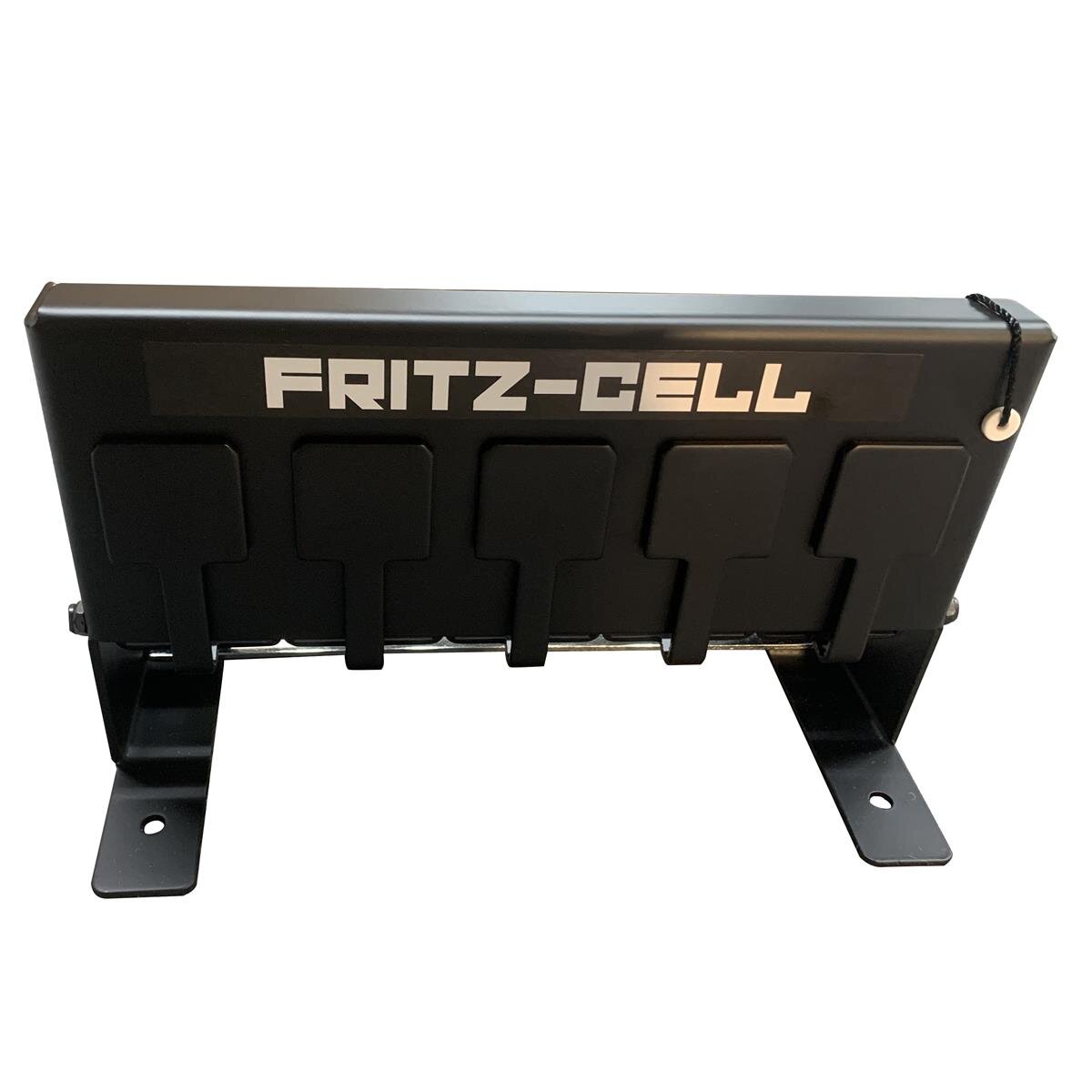 Fritz-Cell Biathlon Schießstand / Kugelfang – 5 Löcher, Für Luftgewehr & Pistole, Schwarz