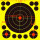 25 Splatter 5648 Fritz-Cell Splitterziele Splittersticker selbstklebend Zielscheibe für alle Gewehre, Pistolen, Luftgewehre, Airsoft, BB, Diabolo kompatibel mit Splatterburst Zielen