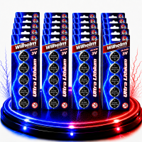 100 x CR2430 WILHELM Lithium Knopfzelle 3V 270mAh...
