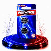 2 x CR1632 WILHELM Blister Lithium Knopfzelle 3V 140 mAh...