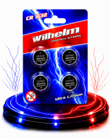 4 x CR1632 WILHELM Blister Lithium Knopfzelle 3V 140 mAh...