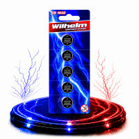 5 x CR1632 WILHELM Blister Lithium Knopfzelle 3V 140 mAh...