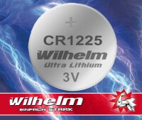 1 x CR1225 WILHELM Lithium Knopfzelle 3V 52 mAh...