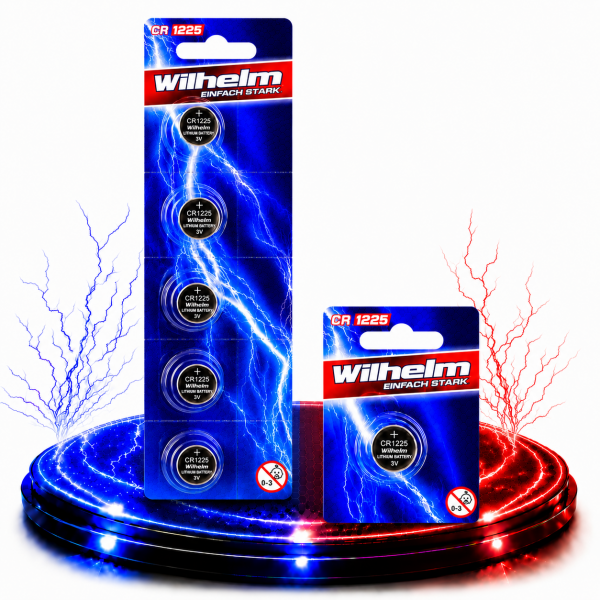 6 x WILHELM  CR1225 Blister