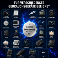 200 xWilhelm CR1216 Blister