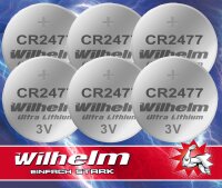 6 x Wilhelm CR2477