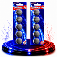 10 x CR2477 WILHELM Lithium Knopfzelle 3V 1070 mAh ø24 x 7,7 mm Batterie DL2477