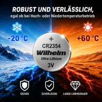 1 x Wilhelm CR2354 Blister