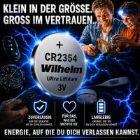 5 xWilhelm CR2354 Blister