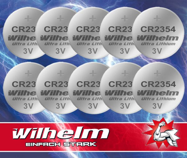 10 x Wilhelm CR2354 Blister
