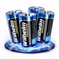 4 x Wilhelm Mono D Universal Alkaline Batterien LR20 1,5V