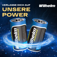 8 x Wilhelm Mono D Universal Alkaline Batterien LR20 1,5V