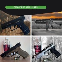 Fritz-Cell Airsoft Universal Speedloader inkl. Pistolen Adapter für 90x 6mm Softair BB für schnelles nachladen der Premium Airsoft 6MM BB Munition