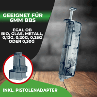 Fritz-Cell Airsoft Universal Speedloader inkl. Pistolen Adapter für 90x 6mm Softair BB für schnelles nachladen der Premium Airsoft 6MM BB Munition