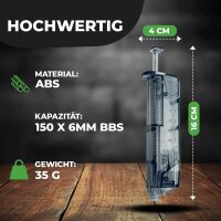 2x Fritz-Cell Airsoft Universal Speedloader inkl. Pistolen Adapter für 90x 6mm Softair BB für schnelles nachladen der Premium Airsoft 6MM BB Munition